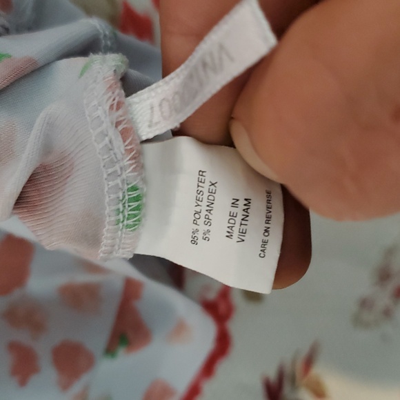 New York & Company Black and Pink Floral Blouse - Picture 5 of 7